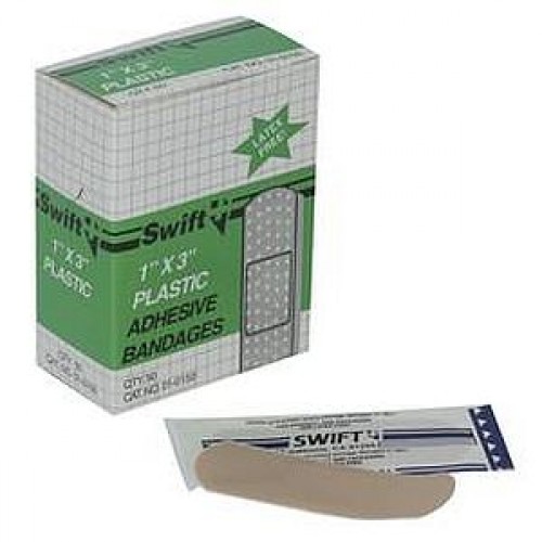 1 x 3 Plastic Bandages  100 / box