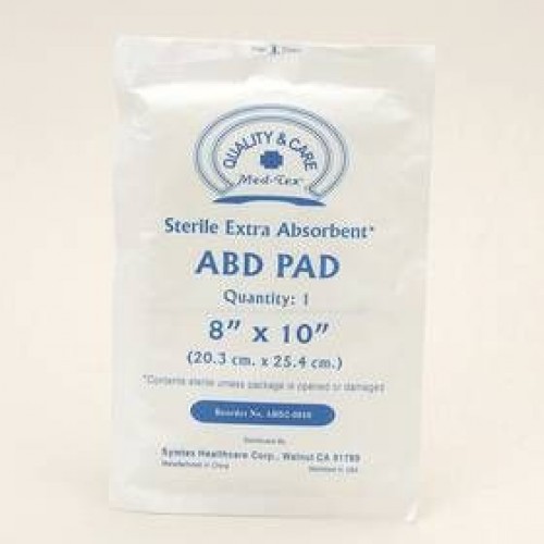 Sterile 8" x 10"  Abdominal Pad Bandages