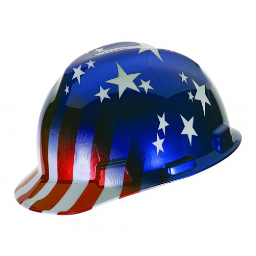 MSA 10052945 Hard Hat with Stars and Stripes