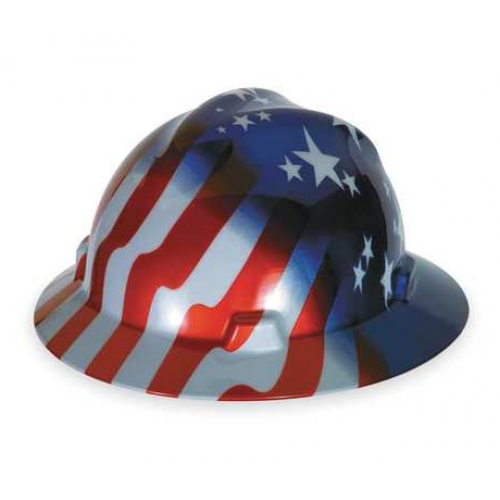 MSA 10071157 Hard Hat with Stars and Stripes