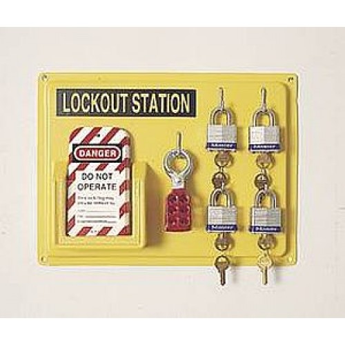 Lockout Tagout Wall Station 4 Units 104F