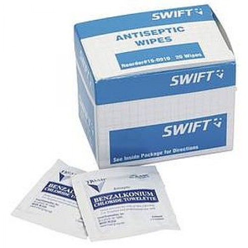 First Aid Supplies, Antiseptic wipes