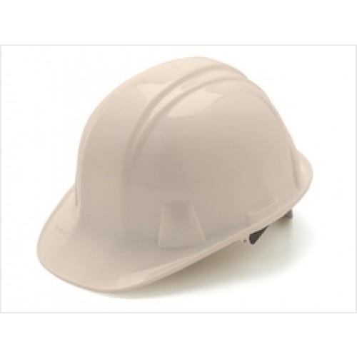 white hard hat