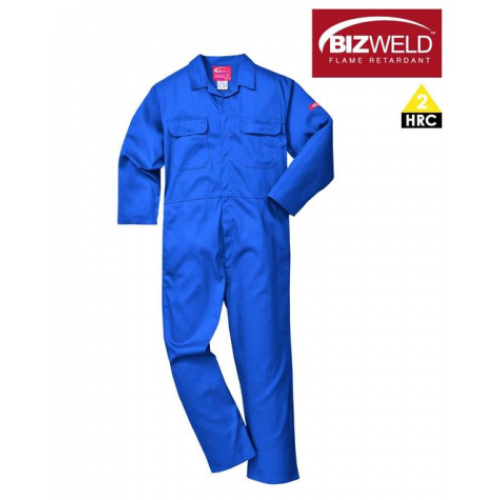 UBIZ1 Portwest Royal Blue Flame Resistant Coveralls 9.5 oz