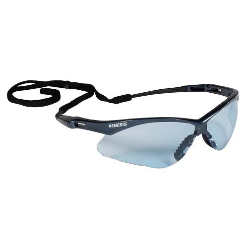 Nemesis Safety Glasses (19639), Light Blue Lenses with Blue Frame