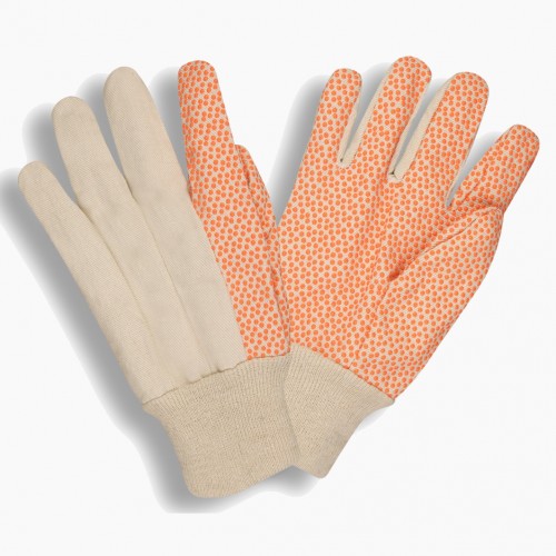 PVC Dotted Gloves with Orange PVC 8 oz (DZ)