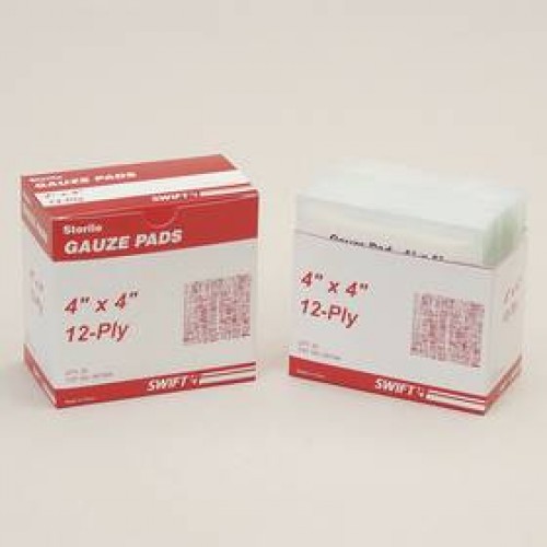 Swift Gauze pads, first aid supplies, Swift 067544, blood stopper dressing, 4 x 4 gauze pad