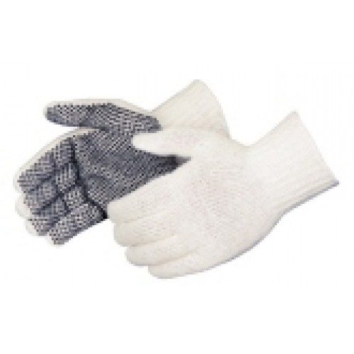 Men's 1-sided PVC dotted gloves--Case Qty's