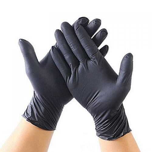 Classic PF Black Nitrile Gloves #6206