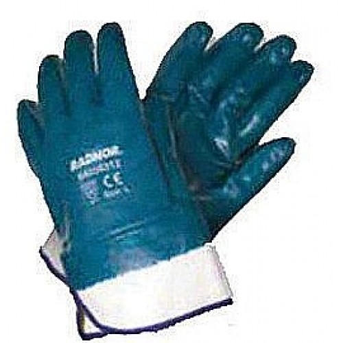Radnor Fully Coated Nitrile Gloves with Jersey Liner and Safety Cuff