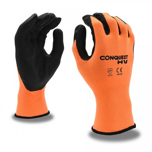 Cordova Safety #6935 Hi Viz Foam Nitrile Coated Work Gloves (DZ)
