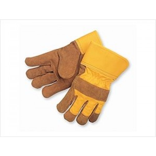 Select Split Cowhide Pile Lined Leather Palm Gloves 2.5" Cuff