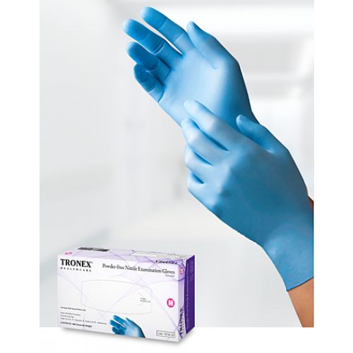 Tronex 9250 Powder Free Nitrile Gloves, Textured Finger Tips 3.5 mil