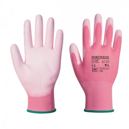 Portwest A120 PU Coated Gloves Pink