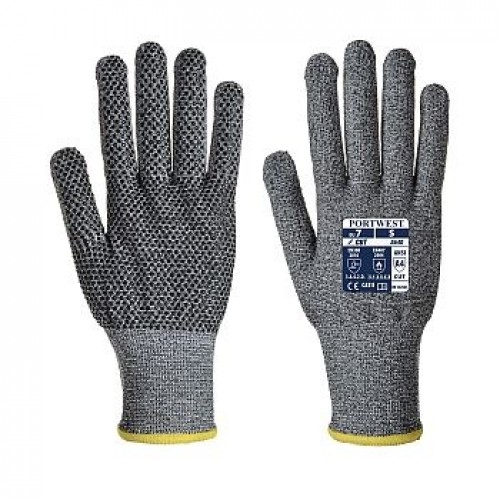 Portwest A640-Sabre PVC Dotted A4 Cut Resistant Glove