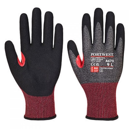 Portwest A673- CS AHR18 A6 Nitrile Foam Cut Glove