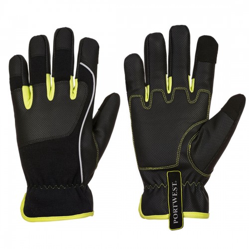  Portwest A771 PW3 Tradesman Glove - Black/Yellow