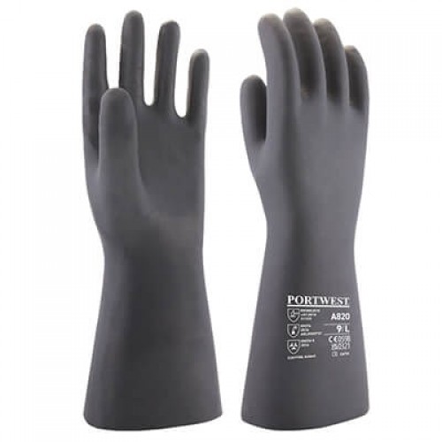  Portwest A820 Neoprene Chemical Gauntlet - Black