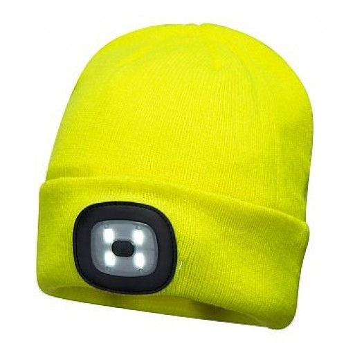 Portwest B027 Children's Beanie LED Head Light USB Rechargeable