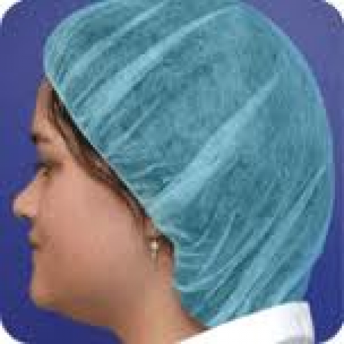 19" Polypropylene Blue Bouffant Hairnets