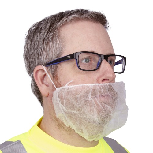 Polypropylene Beard Nets, 18 inch length, 1000 ct