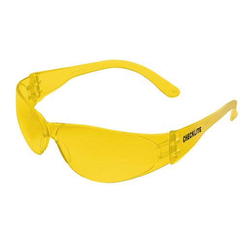 Crews Checklite CL114 Safety Glasses with Amber Lens 