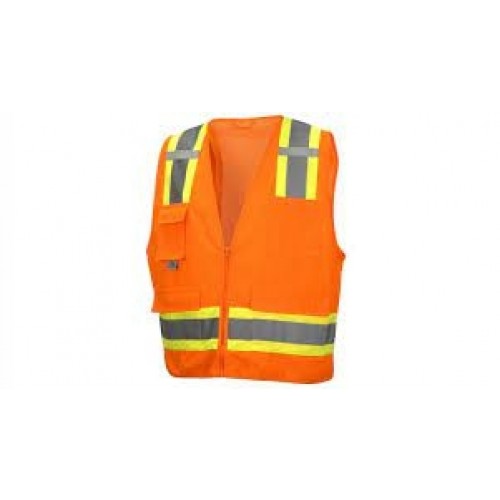 Pyramex RVZ2420 Class 2 Hi Viz Orange Safety Vest