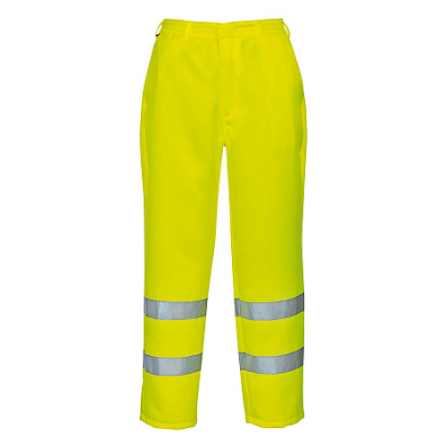 Portwest E041 Hi Visibility Yellow Cotton Pants