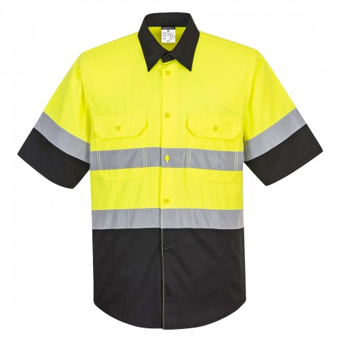 Portwest E067 - Two Tone Short Sleeve ANSI Work Shirt