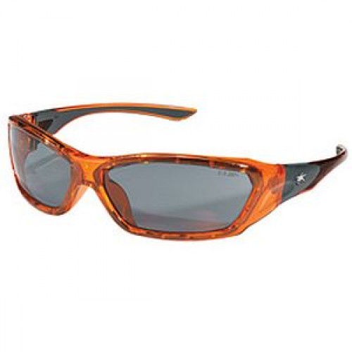 Crews ForceFlex Safety Glasses Orange Frame FF132