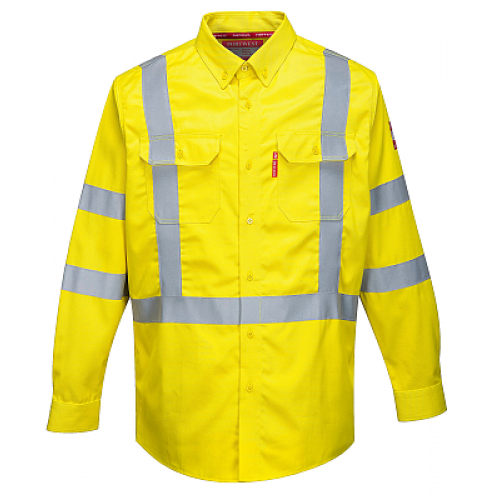 Portwest FR95 Flame Resistant Hi Vis Long Sleeve Shirt