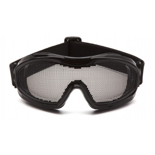 Pyramex G9WMG Safety Goggles, Black Frame- Wire Mesh