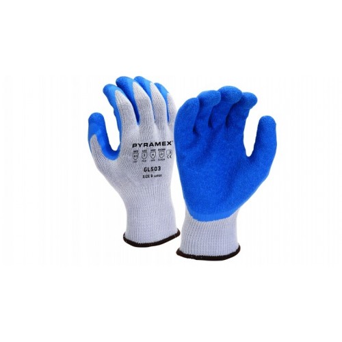 Pyramex GL503 Crinkle Latex Coated Gloves (DZ)