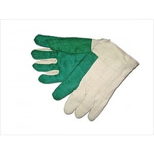 30 oz Green Hot Mill Gloves, 2" Cuff