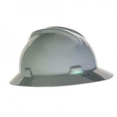 Full Brim MSA Hard Hat, Gray MSA 454731