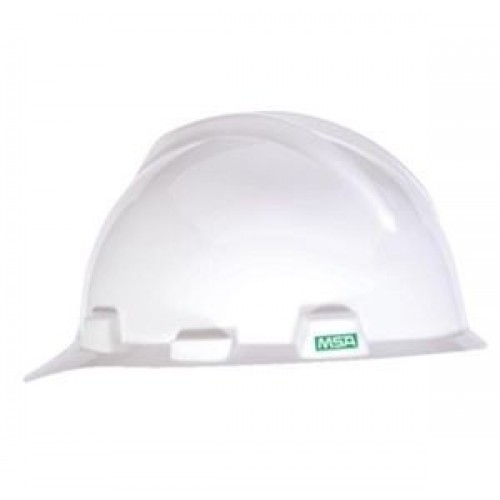 White MSA Hard Hat 463942, white hard hats