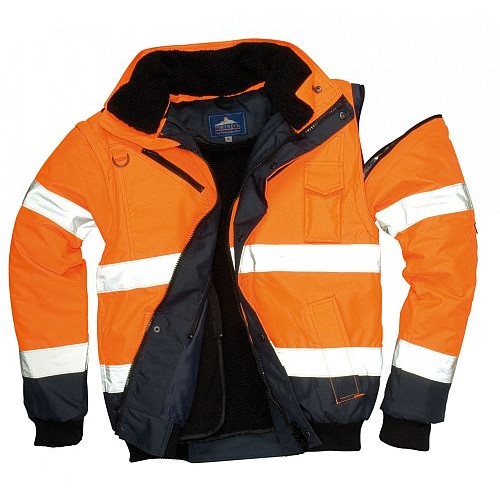 Portwest UC465 Hi Viz Orange Bomber Jacket