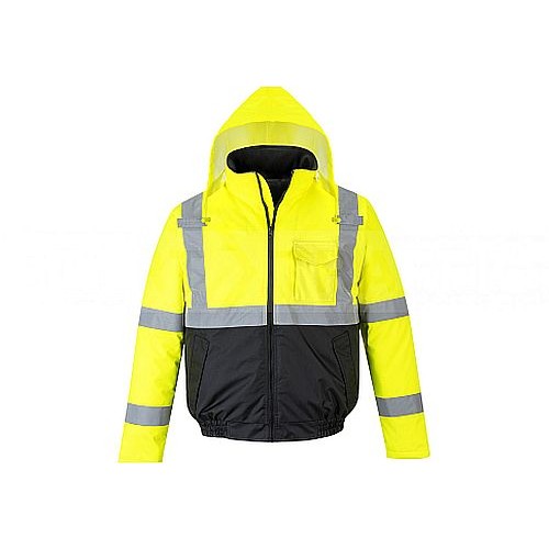 Hi Viz Insulated Bomber Jacket US363 