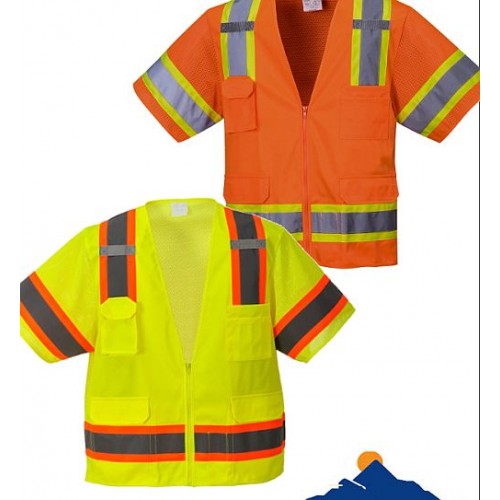 Class 2 Safety Vest with Sleeves & Zipper US373 