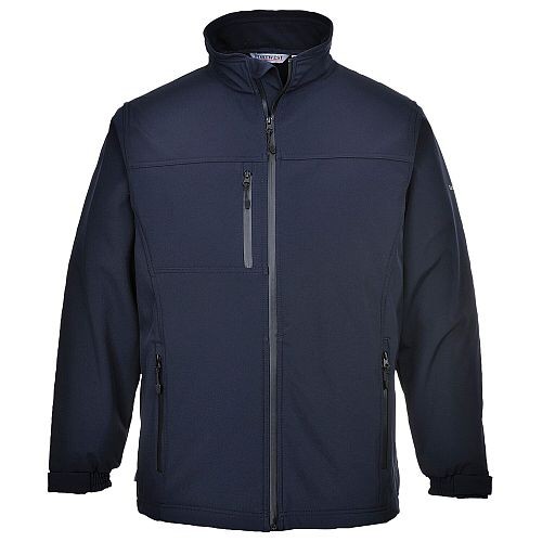 Navy Blue Softshell Fleece Lined Jacket Portwest UTK50
