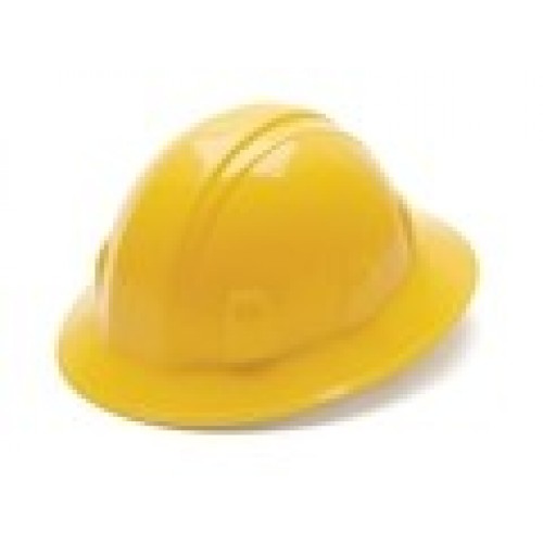 Pyramex Full Brim Hard Hat with Ratchet Suspension 26130, economy Hard hats