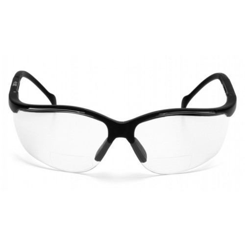 Pyramex SB1810R25T Venture II Readers Bifocal safety Glasses, Clear + 2.5 AF Lens