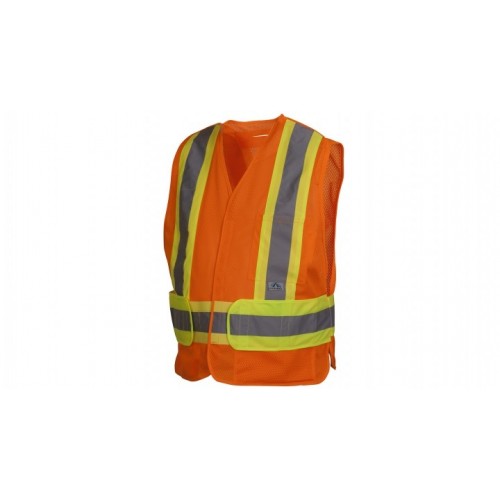Pyramex RCA2720SE Type R - Class 2 Non FR Self Extinguishing Hi Vis Orange Safety Vest