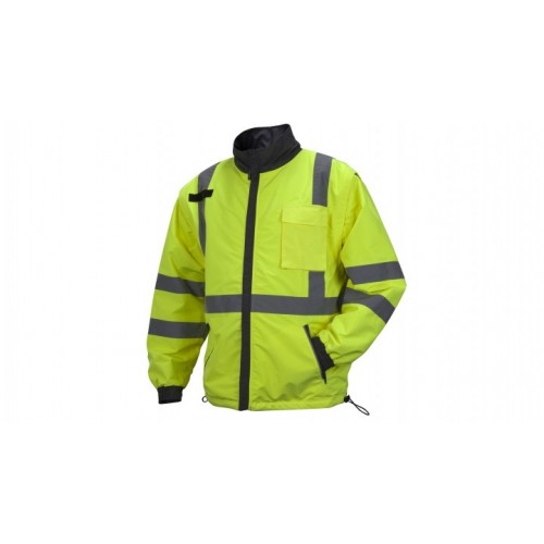 Pyramex RJ3210 Type R - Class 3 Hi-Vis Lime Windbreaker Jacket