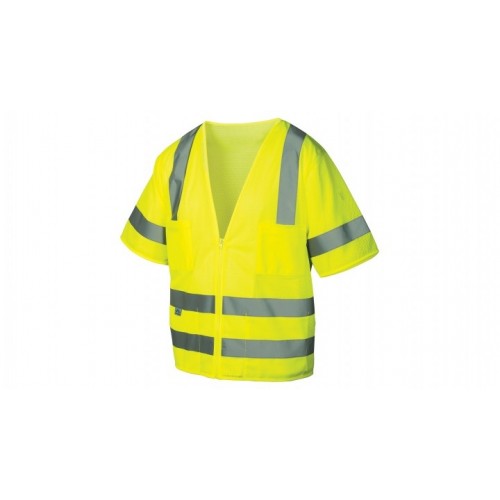 Pyramex RVZ3110 Type R - Class 3 Hi-Vis Lime Safety Vest