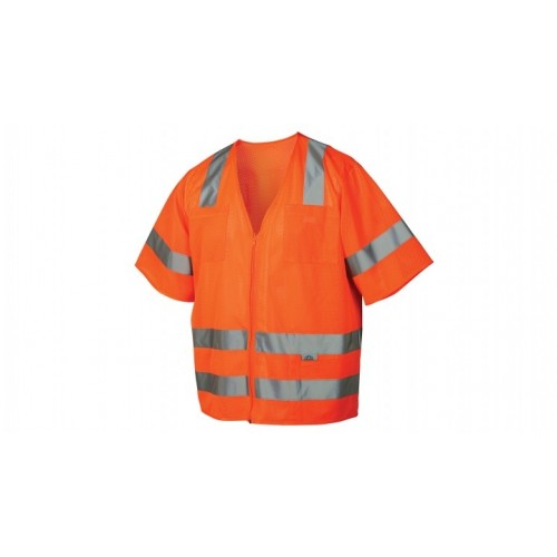 Pyramex RVZ3120 Type R - Class 3 Hi-Vis Orange Safety Vest