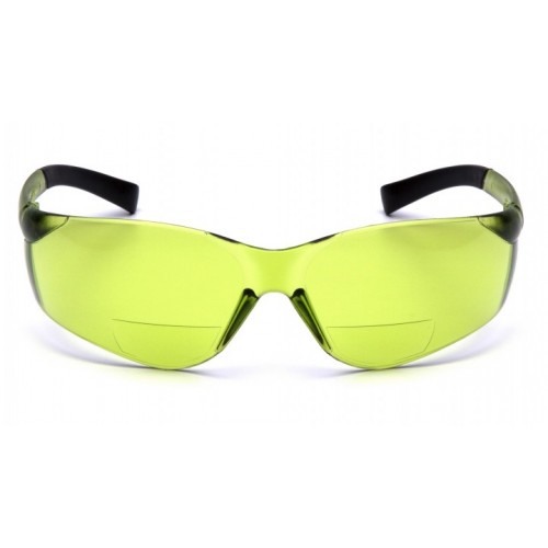 Pyramex S2514R15 ZTEK Readers Bifocal safety Glasses, IR 1.5 Pale Green + 1.5 Lens