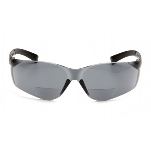 Pyramex S2520R20 ZTEK Readers Bifocal safety Glasses, Gray + 2.0 Lens
