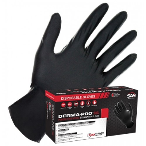SAS Safety Derma Pro 5 Mil Nitrile Gloves ( 100/bx )