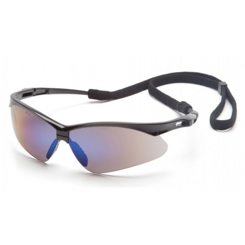 Pyramex SB6375SP PMXtreme Safety Glasses, Blue Lens, Cord